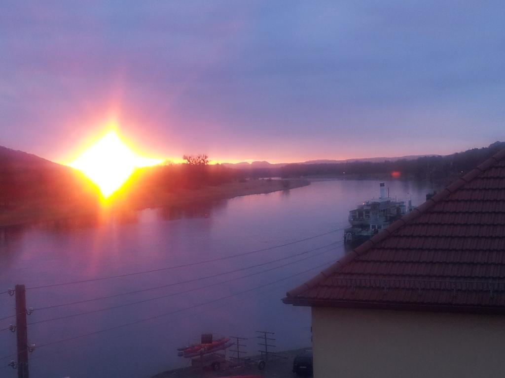 Ferienwohnung An Der Elbe Drezno Zewnętrze zdjęcie