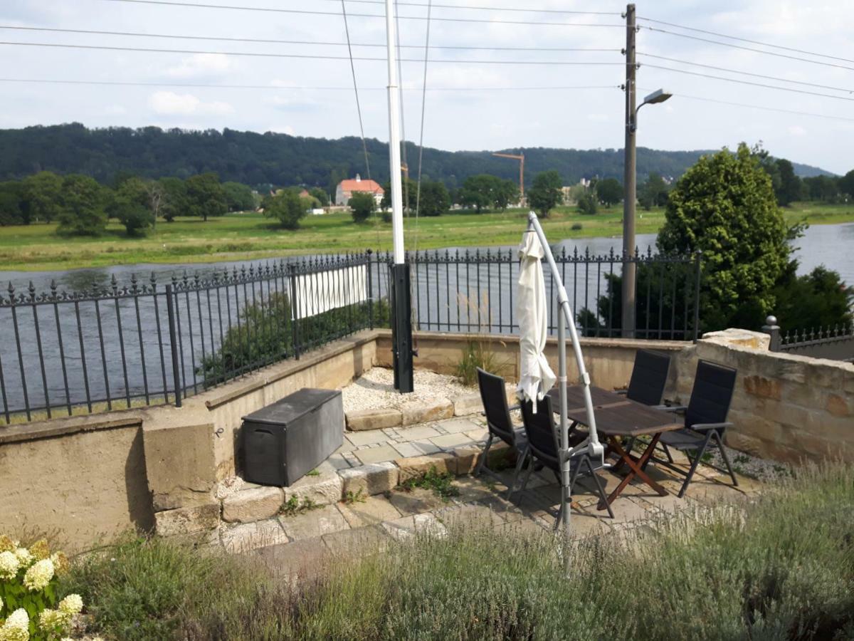 Ferienwohnung An Der Elbe Drezno Zewnętrze zdjęcie